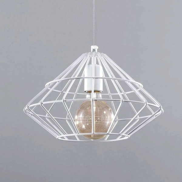 Lampa Wisząca UMBERTO Biała Stal, E27 60W, SL.0293