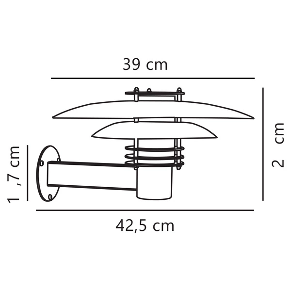 Kinkiet PHOE E27 16W Miedź