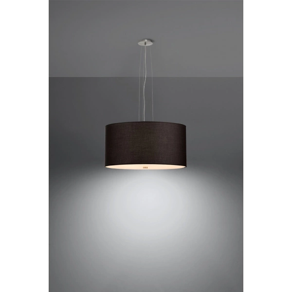 Nowoczesna lampa wisząca OTTO SL.0744 50cm czarna 5xE27