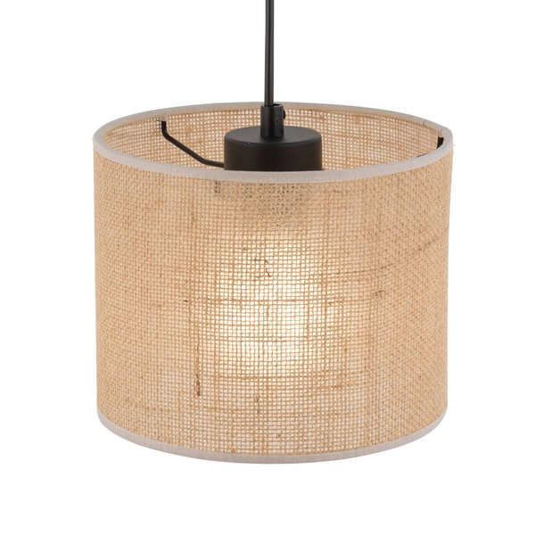 Lampa wisząca ekologiczna JUTA E27 szer. 30cm | brązowy 6580