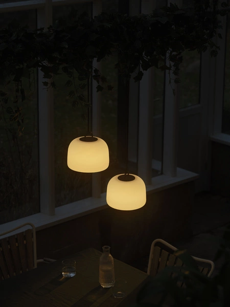 Lampa z przenośna na akumulator KETTLE LED 2700K Biała ciepła Plastik | Biały