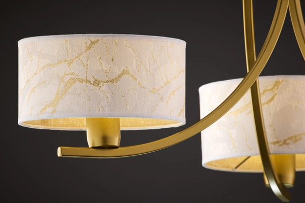 Klasyczny Żyrandol ARTHUR wys. 71cm 3xE27 15W IP20 | złoty połysk