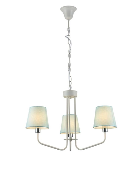 Lampa wisząca YORK LEDEA, 50203096, biały/niebieski, 3x60W E14