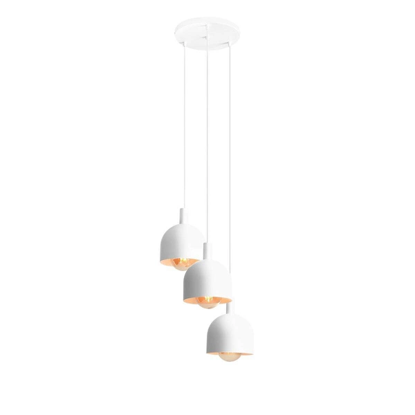 Aldex Lampa wisząca BERYL 3, na kole, 976E_R, biała, 3x60W E27