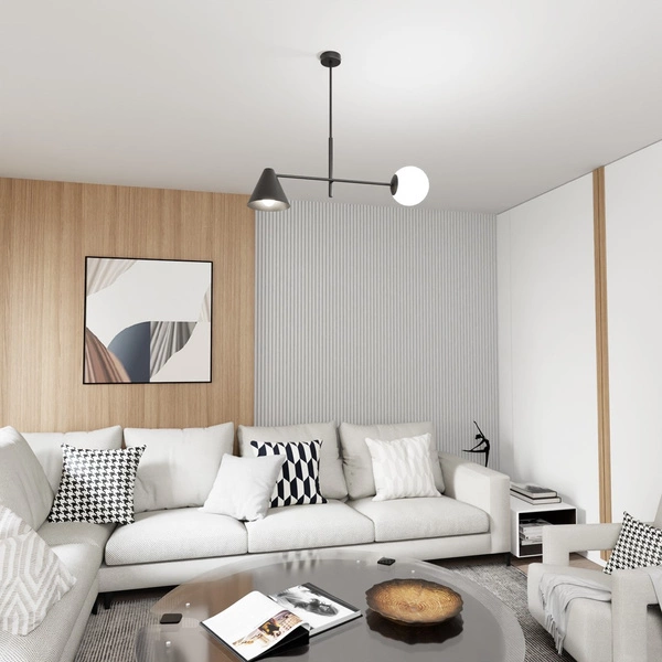 Lampa sufitowa Emibig HERMES 2 Czarny 1347/2