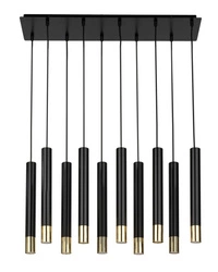 Lampa Sigma SOPEL GRAND 10 czarny/złoty lampa wisząca 33399