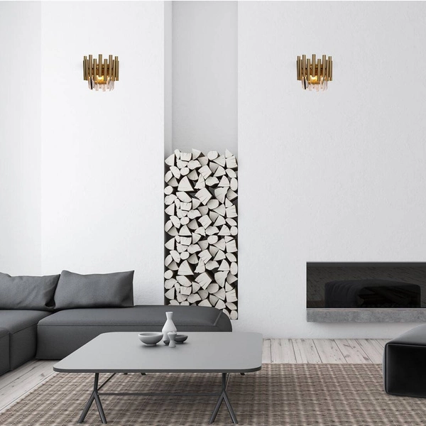 Kinkiet MADISON, złoty/transparentny, 2x40W E14, ML6937