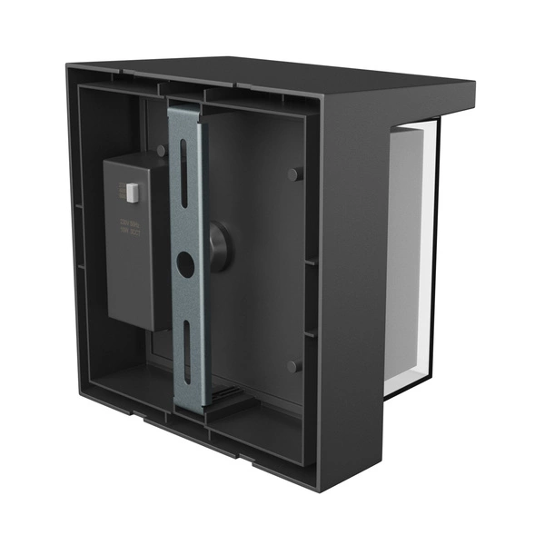 VERTO SQUARE EDGE 10W CCT 230V 160/120ST IP65 160X160X100MM CZARNY