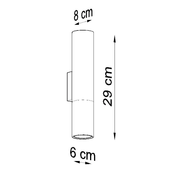 Kinkiet LOOPEZ czarny/złoty SL.0950