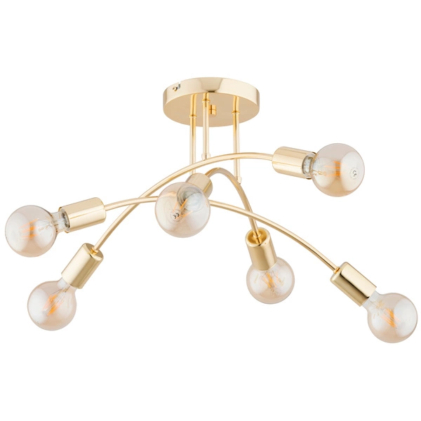 Lampa sufitowa ALFA LANTI ZŁOTA 6xE27 55cm | 63340