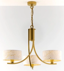 Klasyczny Żyrandol ARTHUR wys. 71cm 3xE27 15W IP20 | złoty połysk