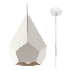 Lampa wisząca ceramiczna PAVLUS SL.0844 biała 1xE27