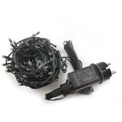 Lampki choinkowe LED z programatorem K100 IP44 KOLOROWE