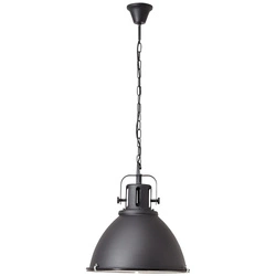Lampa wisząca Brilliant Jesper 1x60W E27 Czarny Metal/Szkło