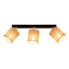 Jute Lampa Sufitowa 3xE27 Max.25W Czarny/Beżowy 56793304