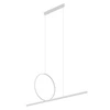 Lampa wisząca LINEO LED 39W 3000K 2100lm wys.140cm dług.115cm | Biały 11885