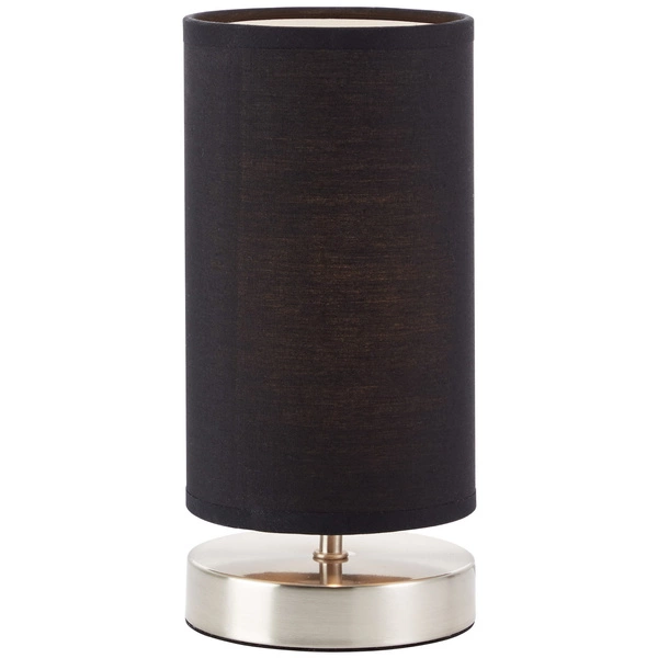 Lampa stojąca Brilliant Clarie 1x40W E14 Chrom Satynowany Metal/Tekstylia