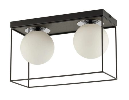 Lampa Sigma AROMA 2 Plafon czarny/srebrny 40707