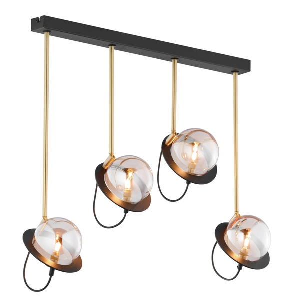 Nowoczesna Lampa wisząca PLANET wys. 60cm 4xG9 14W IP20 | Złoty