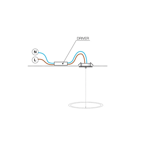 Azzardo CANOPY GIPS 15cm SINGLE WH 5417