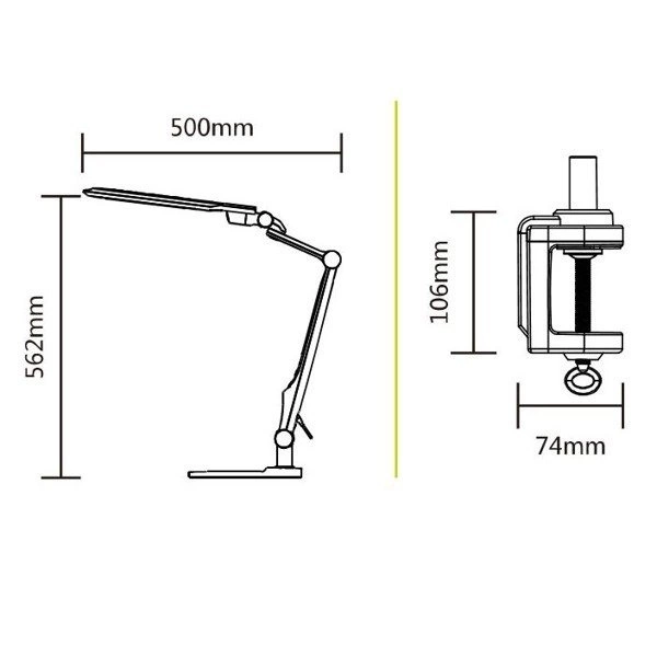 Zacisk CLIP do lampy kreślarskiej Aigostar BIAŁY