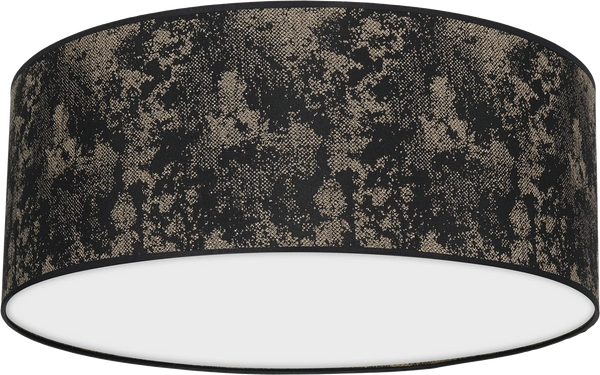 Lampa sufitowa SATINO, Ø40cm, czarny/złoty, 2x60W E27, MLP7317