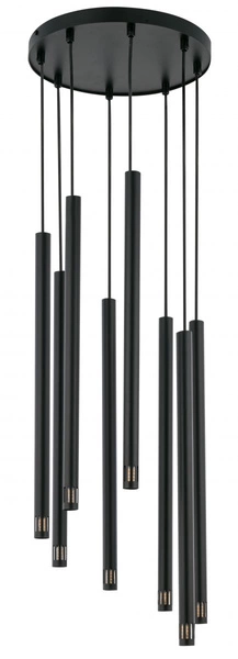 Nowoczesna lampa wisząca SOPEL LASER 8 czarny 33231