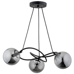 Lampa sufitowa ALFA VELTA CZARNA 3xE14 60cm | 62344