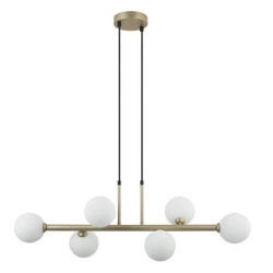 Lampa wisząca OLBIA wys. cał. 88cm 6xG9 | złoty