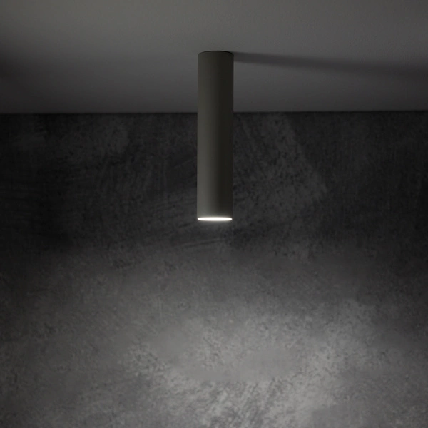 Lampa punktowa FOURTY SILK GRAY S 18,5cm miniGU10 | szary 10883