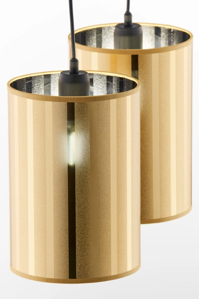 Klasyczna Lampa wisząca CORTINA wys. 100cm 2xE27 15W IP20 | złoty