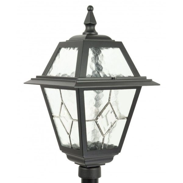 Aluminiowa Lampa stojąca do ogrodu Witraż K 5002/3 N | czarny