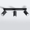 Plafon RING 3  punktowy Stal kolor czarny 12W LED, SL.0093