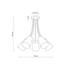 Lampa sufitowa WIRE COLOUR 2107 5xE27 2107