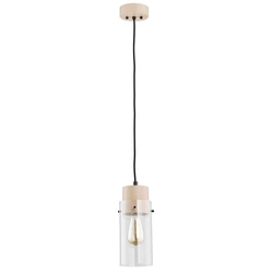 Lampa wisząca ALFA TANTUM DREWNIANA 1xE27 13cm | 60380
