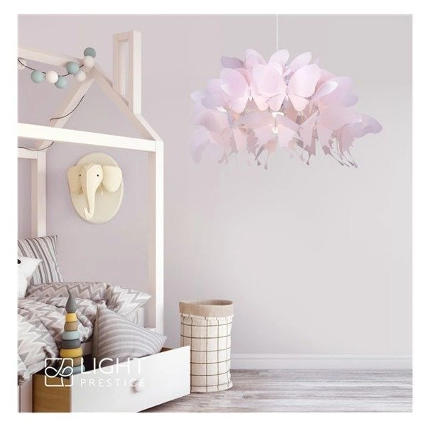 Lampa wisząca FARFALLA niebieska 50cm