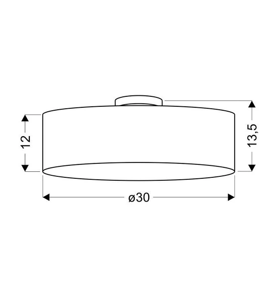 Lampa sufitowa KIOTO 30 cm 31-64677, kremowa, 2x40W E27