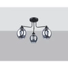 Żyrandol FILLAN 3, czarny/dymiony, 3x60W E27, SL.1144