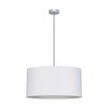 Lampa wisząca Rima 1xE27 maks. 60W chromowany metal/antracytowy kabel z tkaniny/szary klosz z tkaniny 197711128