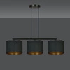 Lampa wisząca Emibig HILDE 3 BL Czarny 1054/3