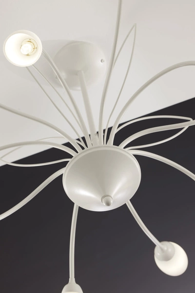 Klasyczny Żyrandol GLORIOSA wys. 50cm 10xG9 14W IP20 | piaskowo-szary