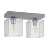Lampa Sufitowa Gittan 2xE27 Max.60W Szary Beton/Chromowany Metal 8172236