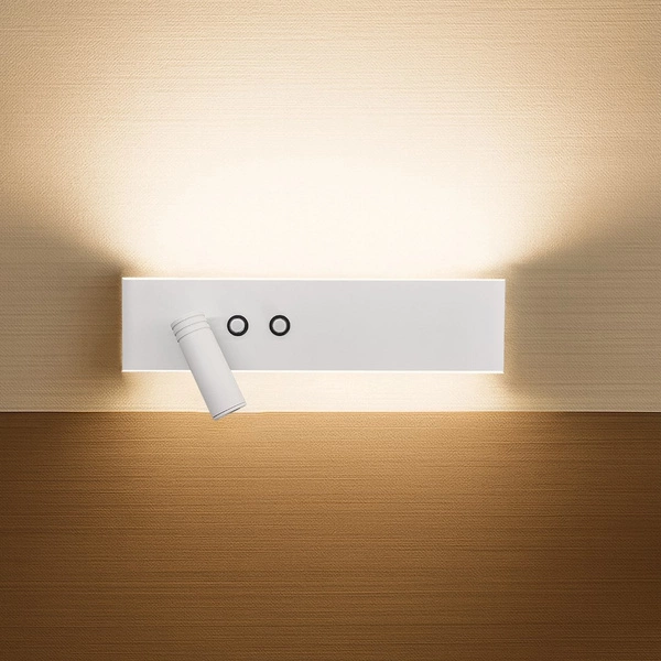 Kinkiet Resort lewy 10W + 3W LED 4000K Biały