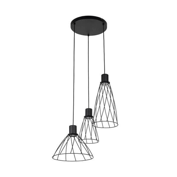 MODESTO BLACK LAMPA WISZACA 3 KOŁO 10187