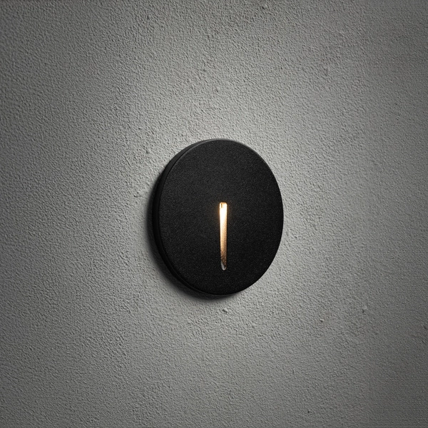 Zewnętrzna Lampa ścienna ABBY LED 3W 3000K 10lm wys.7cm dług.8.5cm IP54 | Czarny 11528