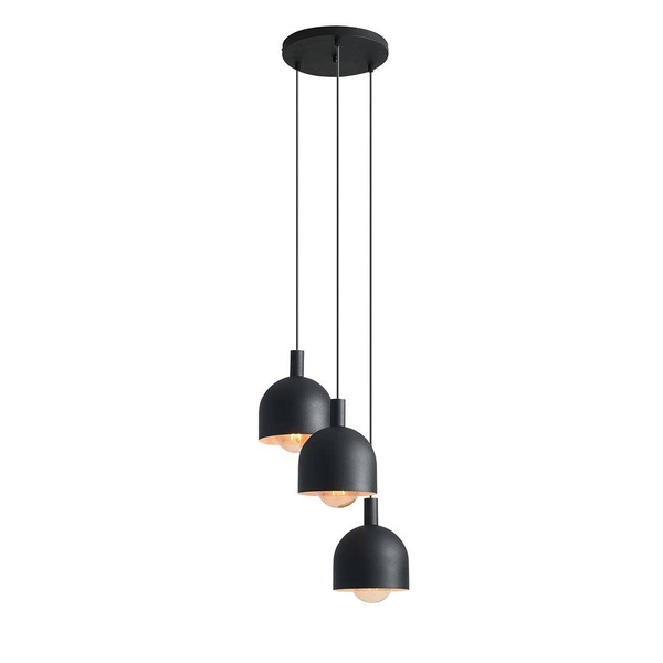 Aldex Lampa wisząca BERYL 3, na kole, 976E1_R, czarna, 3x60W E27