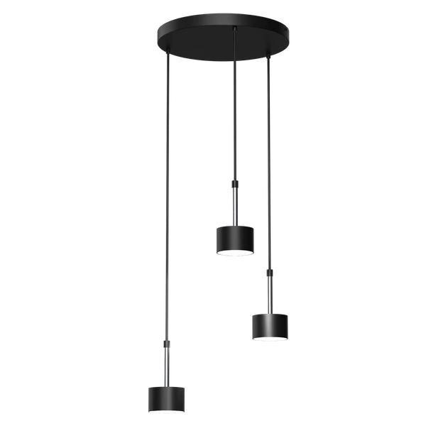 Lampa wisząca ARENA, MLP7786, czarny/srebrny, 3x11W GX53