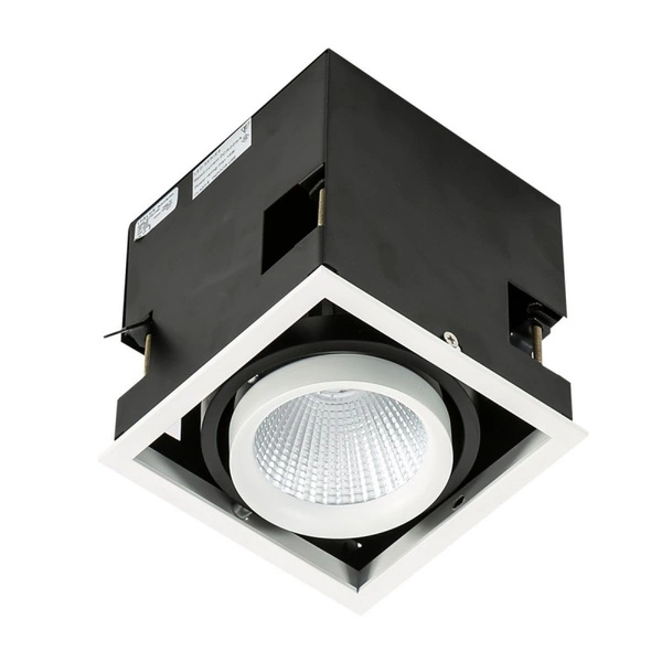 Oprawa wpuszczana Vertico Double dł. 13,8cm 18W LED neutralna biel 4000K | czarny/biały