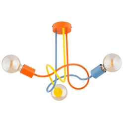 Lampa sufitowa ALFA WINGO WIELOKOLOROWA 3xE27 41cm | 62521