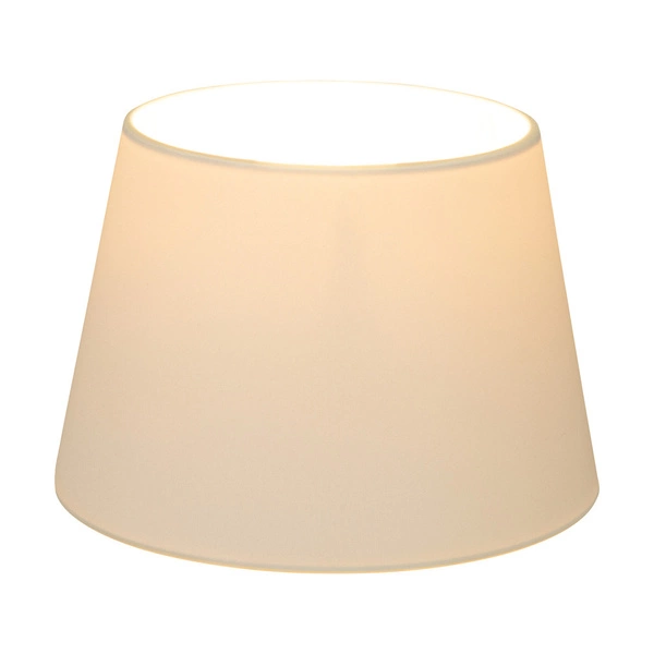 Klosz Stożek E27 H20 Biała Tkanina A1411